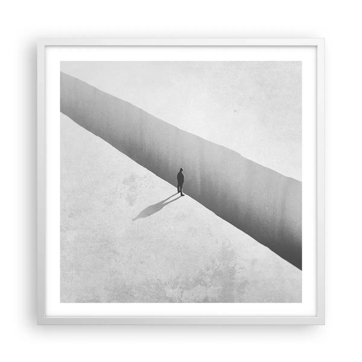 Plakat w białej ramie - Jasny cel - 60x60 cm