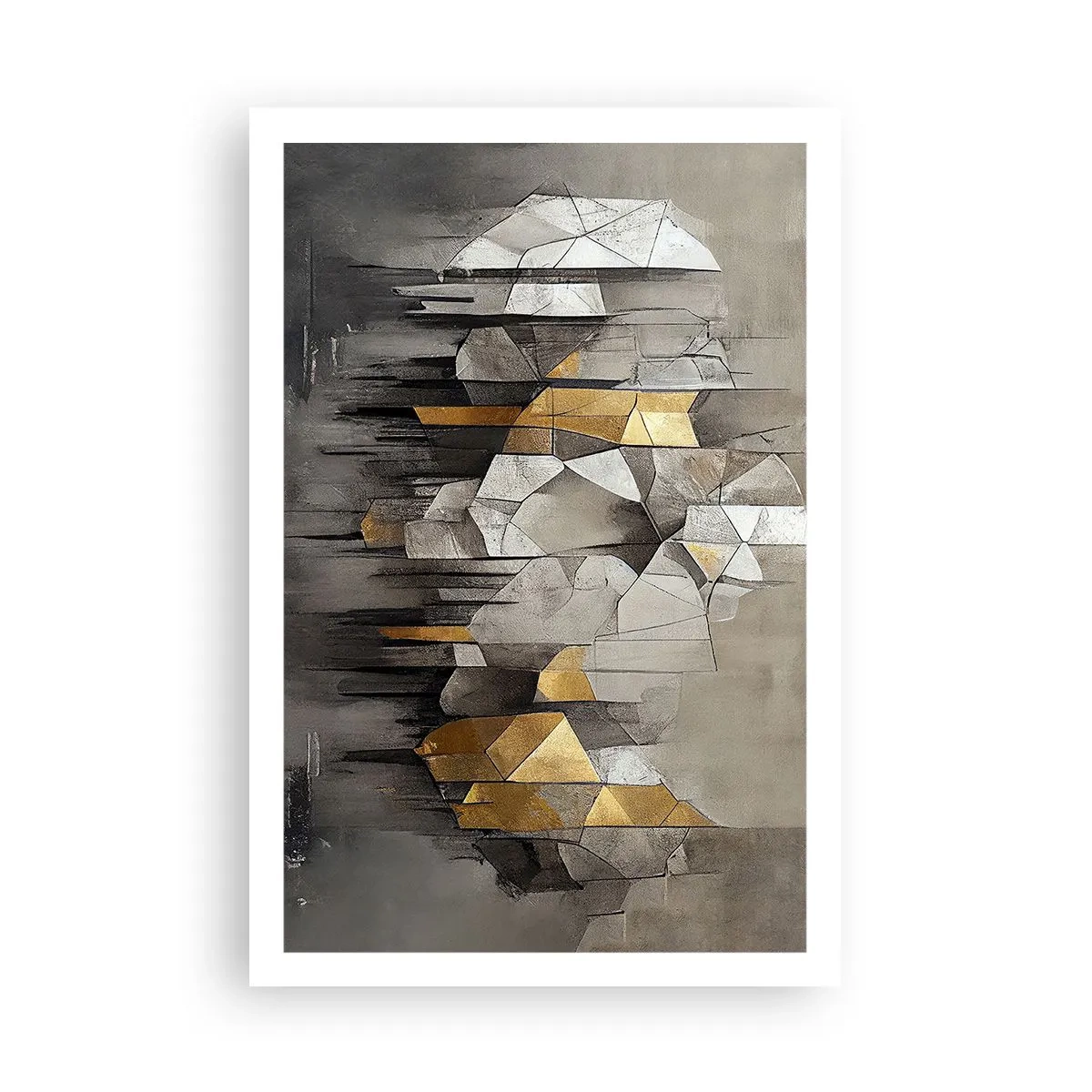 Plakat - Kompozycja z lodu i światła - 61x91 cm