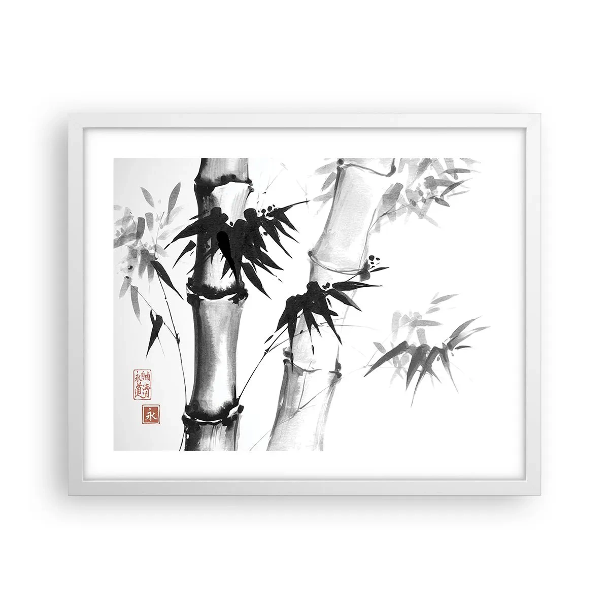 Plakat w białej ramie - Zbliżenie na orient - 50x40 cm