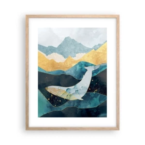 Plakat w ramie jasny dąb - Chłodne piękno północy - 40x50 cm