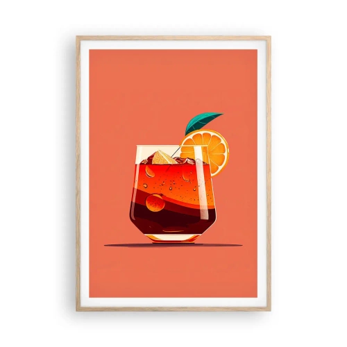 Plakat w ramie jasny dąb - Letnie orzeźwienie - 70x100 cm
