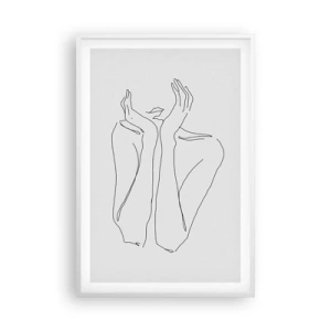 Plakat w białej ramie - O czym marzą dziewczyny - 61x91 cm