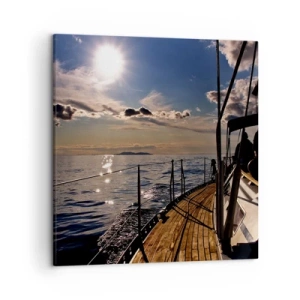 Obraz na płótnie - Pod żaglami w stronę słońca - 50x50 cm