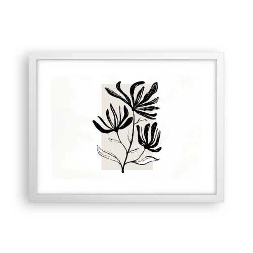 Plakat w białej ramie - Szkic do zielnika - 40x30 cm