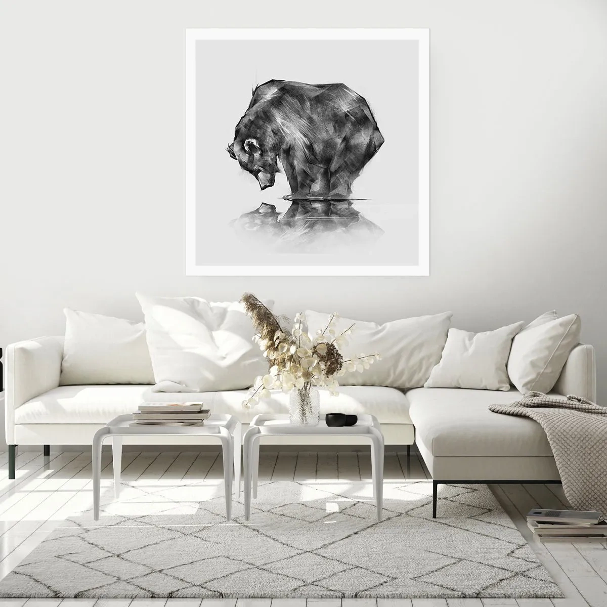 Plakat - Miło zobaczyć się z kimś bliskim - 60x60 cm