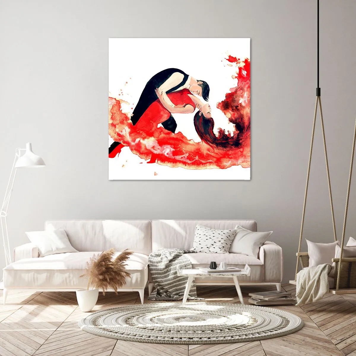 Obraz na płótnie - Tango - zmysłowa fala - 70x70 cm