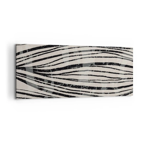 Obraz na płótnie - Rozlewisko linii - 100x40 cm