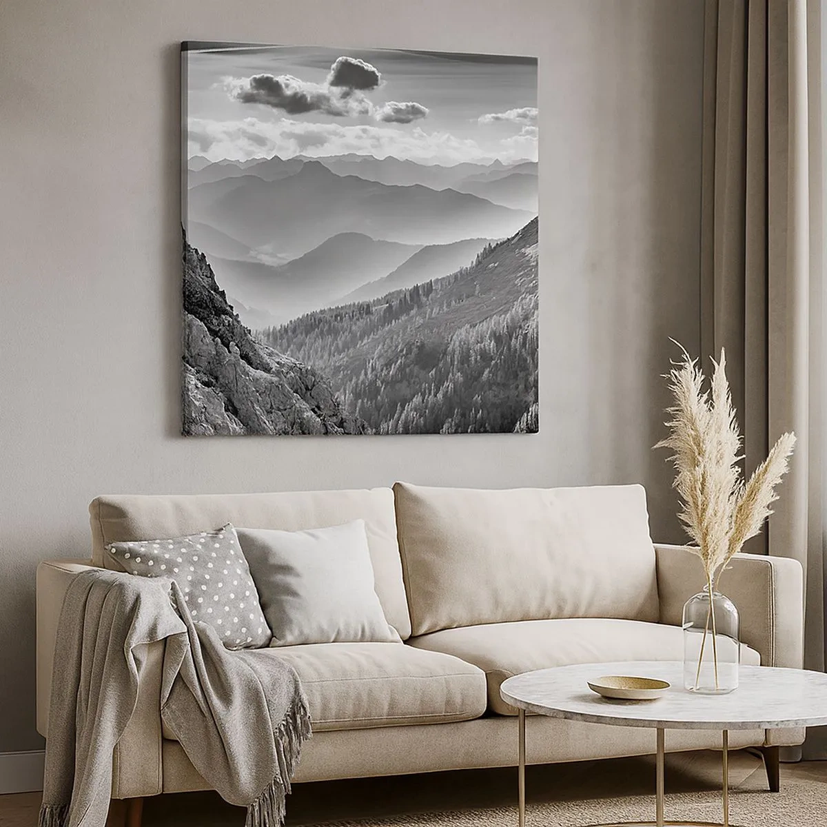 Obraz na płótnie - Aż po horyzont - 30x30 cm