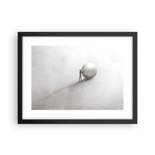 Plakat w czarnej ramie - Gra życia - 40x30 cm