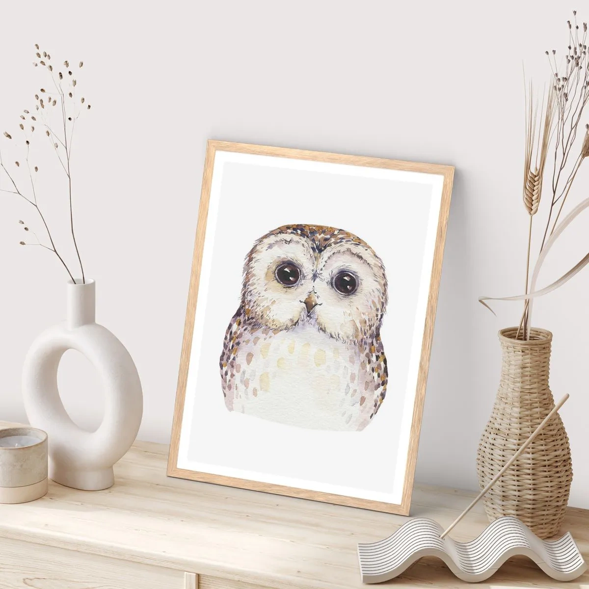 Plakat w ramie jasny dąb - Spójrz mi w oczy - 61x91 cm