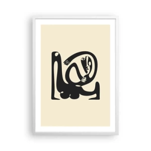 Plakat w białej ramie - Prawie Picasso - 50x70 cm