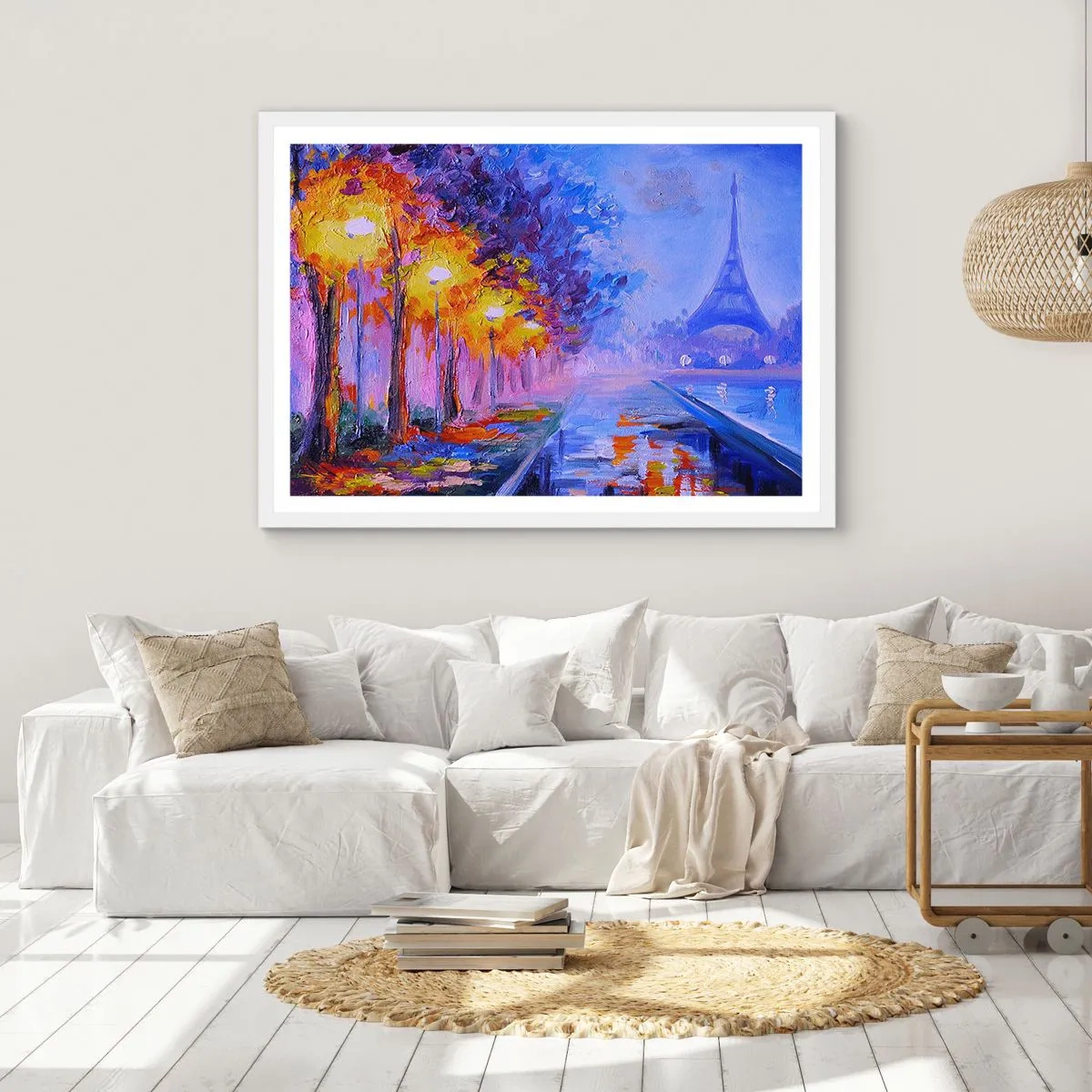 Plakat w białej ramie - Wymarzony spacer - 40x30 cm