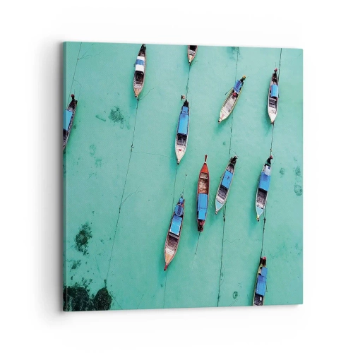 Obraz na płótnie - W radosnym oczekiwaniu - 70x70 cm