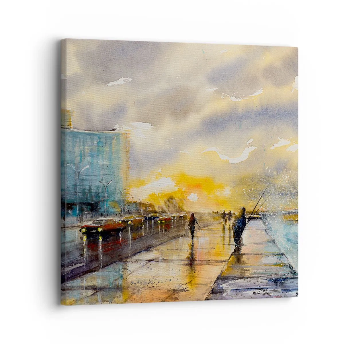 Obraz na płótnie - Życie na brzegu - 30x30 cm