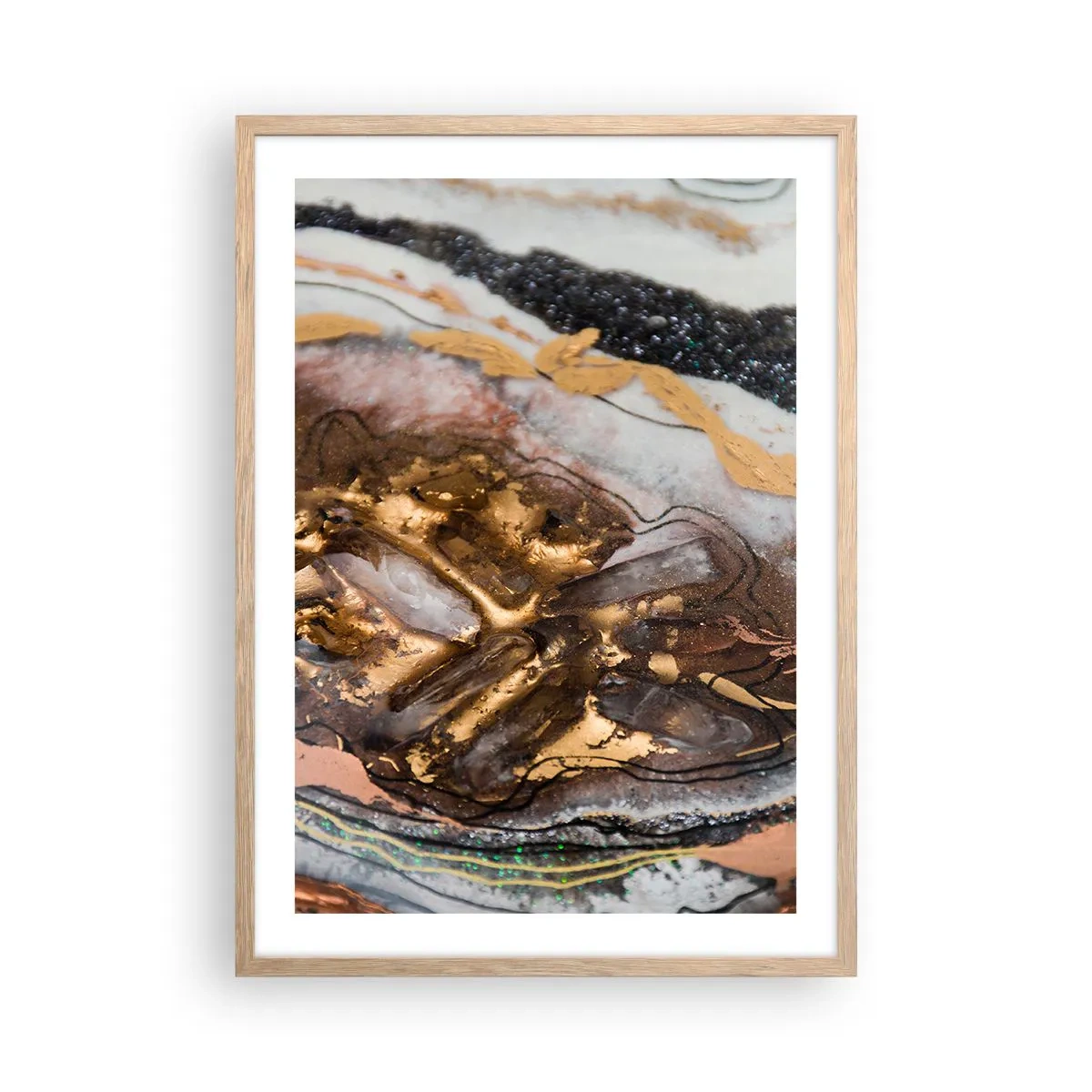 Plakat w ramie jasny dąb - Żywioł ziemi - 50x70 cm