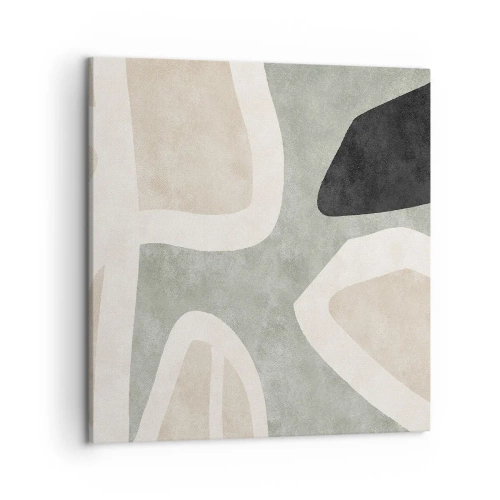 Obraz na płótnie - Kompozycja z motywem czerni - 50x50 cm