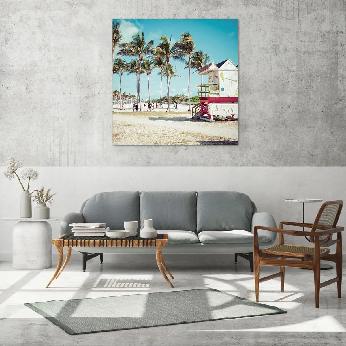 Obraz na szkle - Przed tobą piękny dzień - 40x40 cm