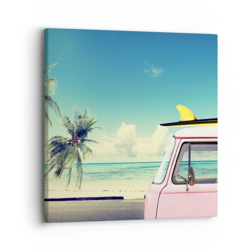 Obraz na płótnie - Wakacje czas zacząć - 30x30 cm