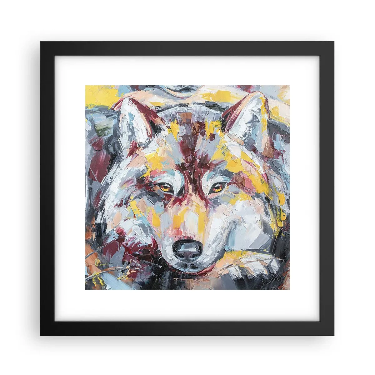 Plakat w czarnej ramie - Spokój wśród bliskich - 30x30 cm