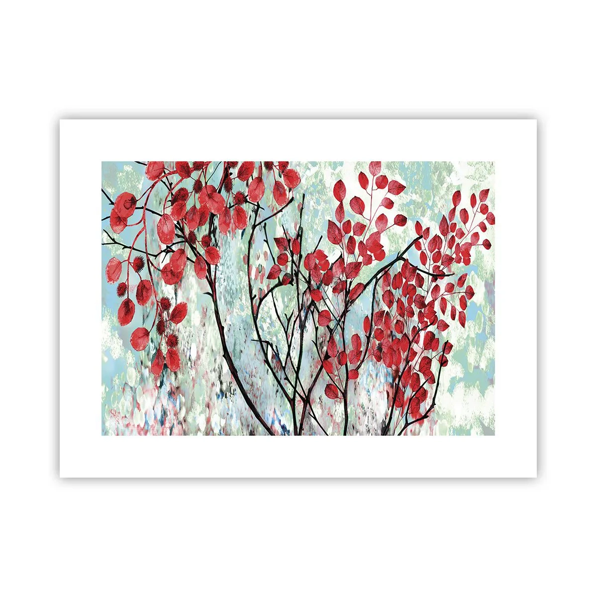 Plakat - Drzewo w szkarłacie - 40x30 cm