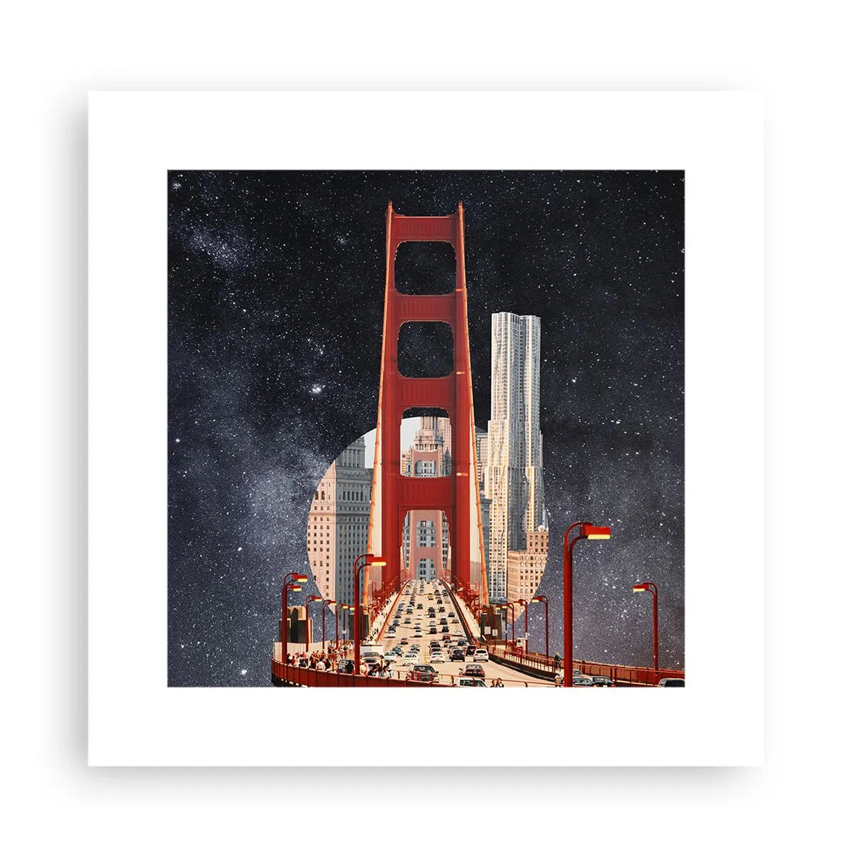 Plakat - Zawsze w centrum - 30x30 cm