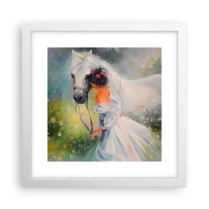 Plakat w białej ramie - Jak z pięknego snu - 30x30 cm