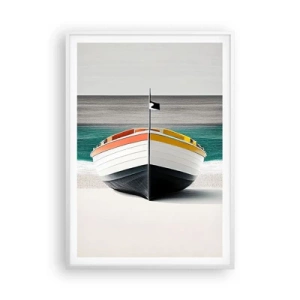 Plakat w białej ramie - Na swoim miejscu - 70x100 cm