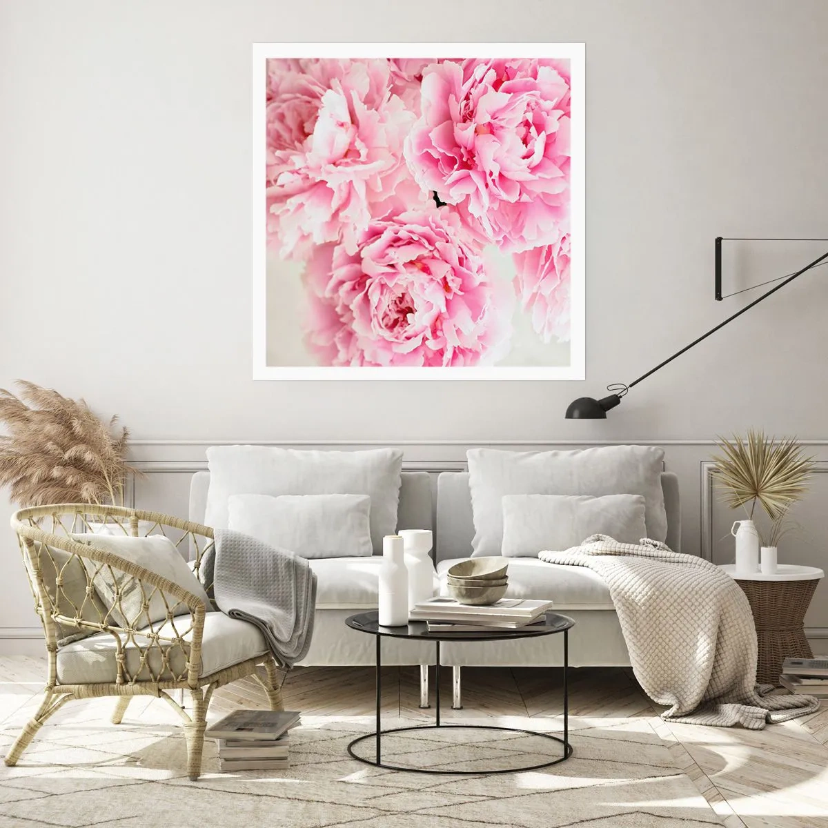 Plakat - W różowym przepychu - 60x60 cm