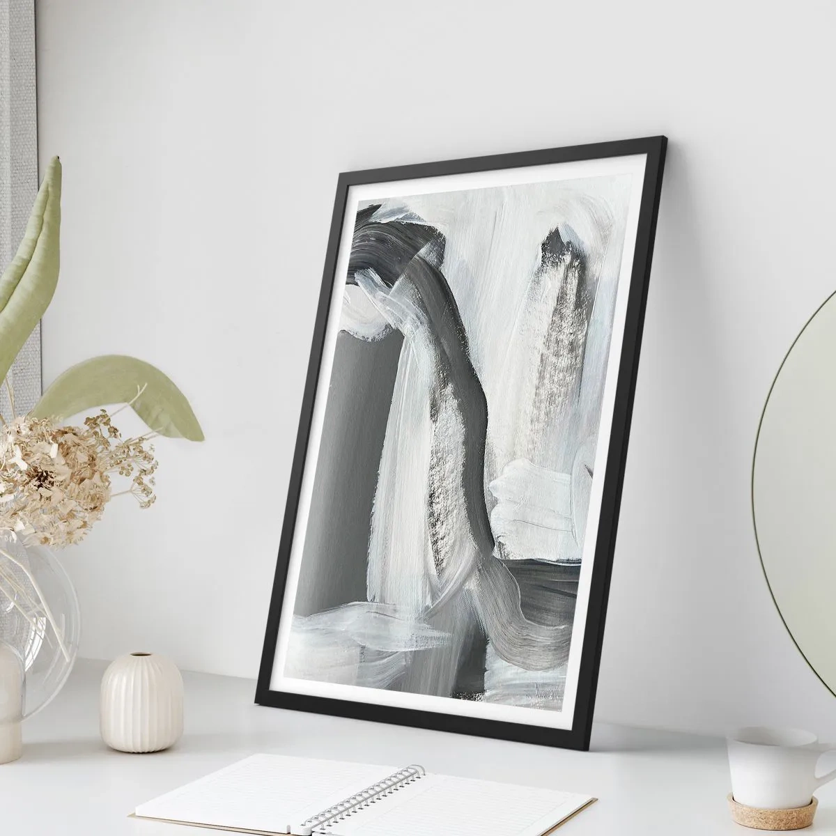 Plakat w czarnej ramie - Zdecydowanym ruchem - 70x100 cm