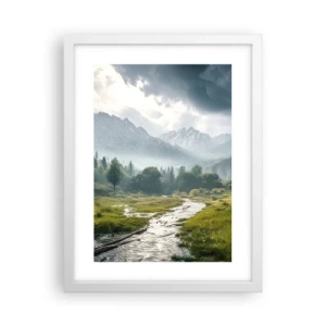 Plakat w białej ramie - Tam i z powrotem - 30x40 cm