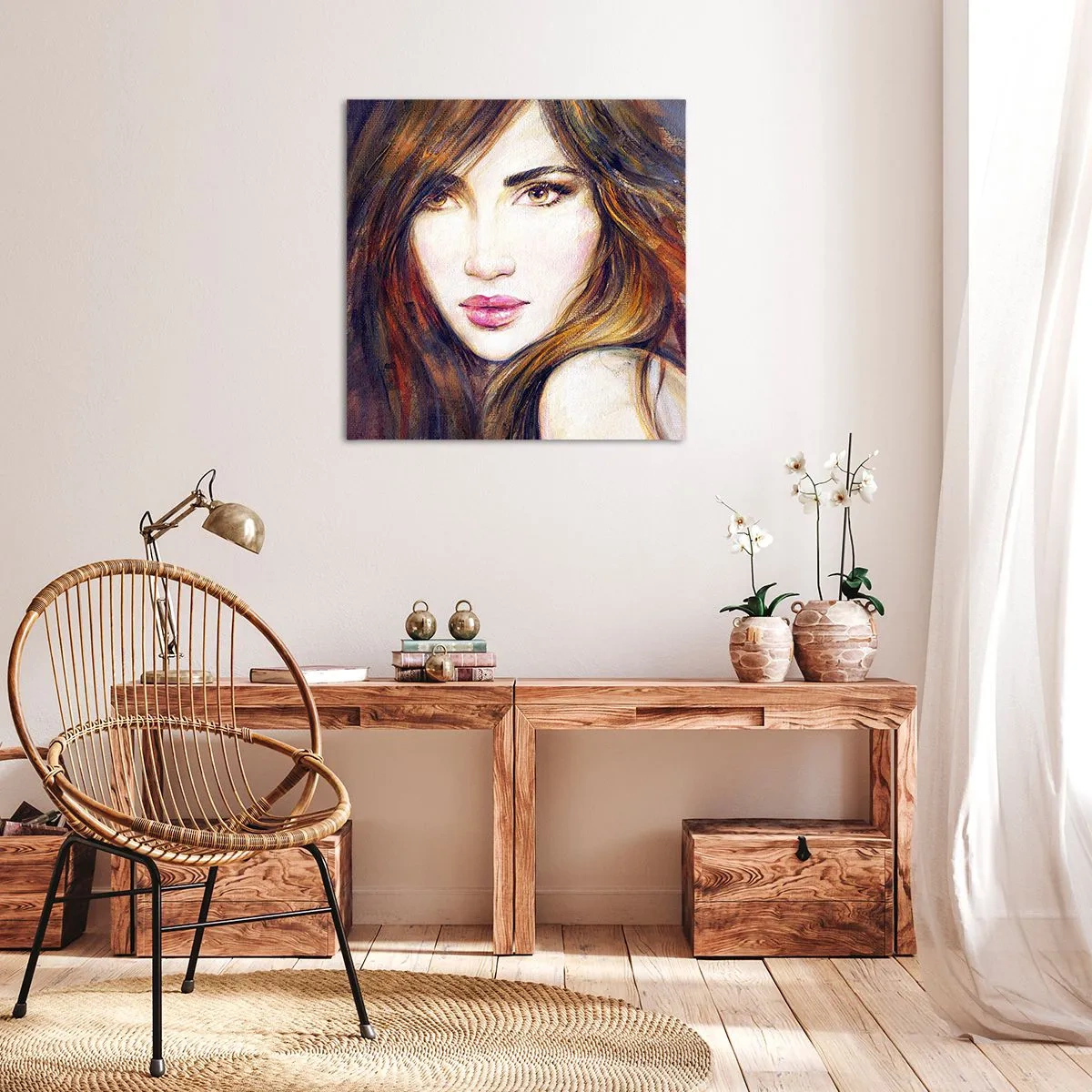 Obraz na płótnie - Grosik za twoje myśli - 30x30 cm