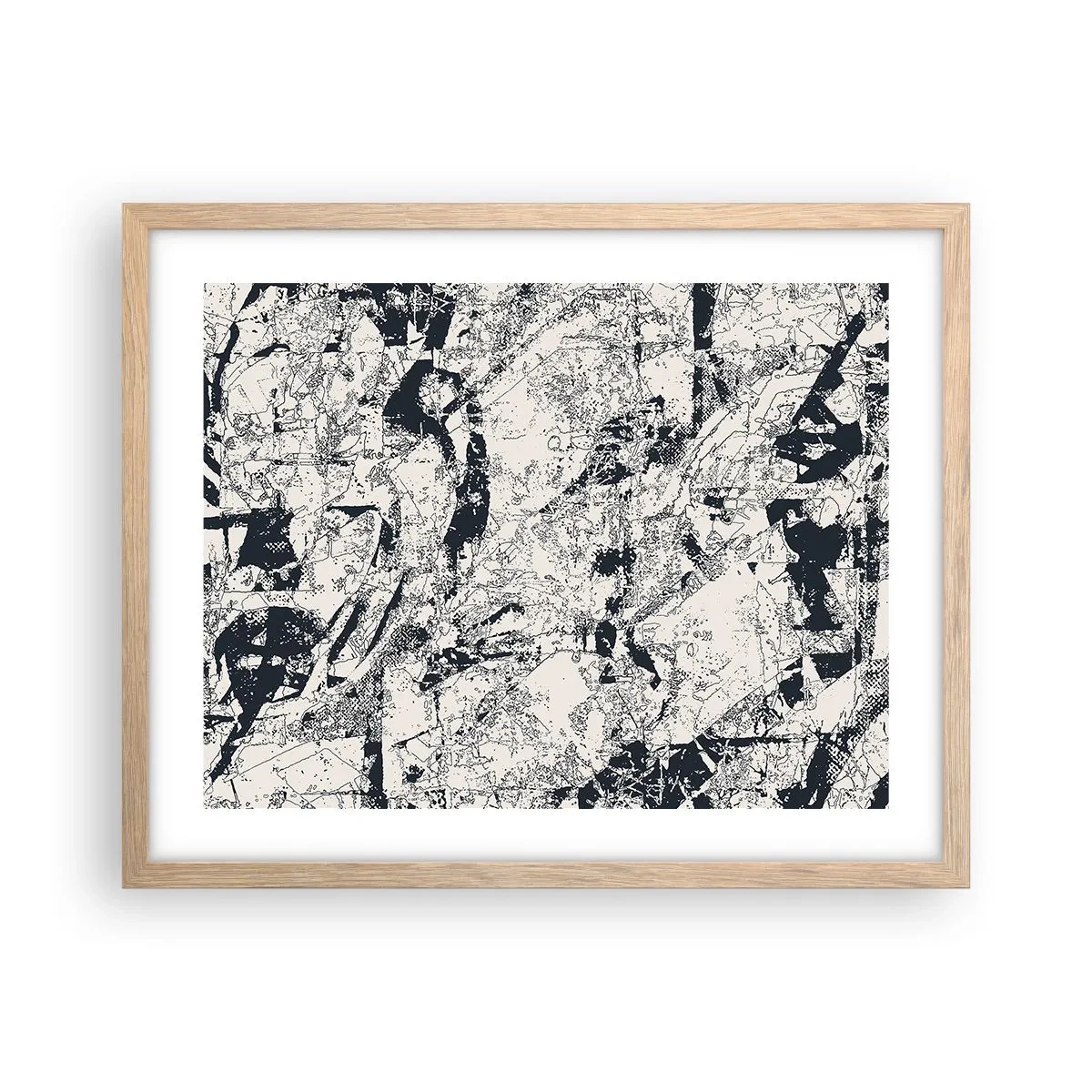 Plakat w ramie jasny dąb - Przenikanie przeciwieństw - 50x40 cm