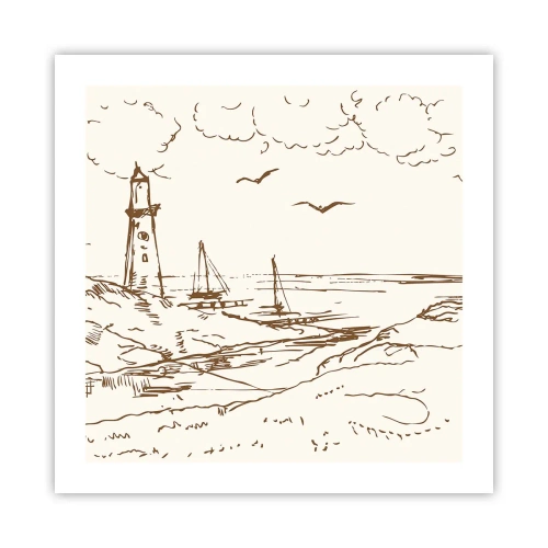 Plakat - Zarys wspomnienia lata - 50x50 cm