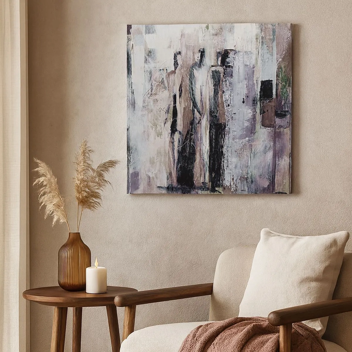 Obraz na płótnie - Tajemnicza trójka - 30x30 cm