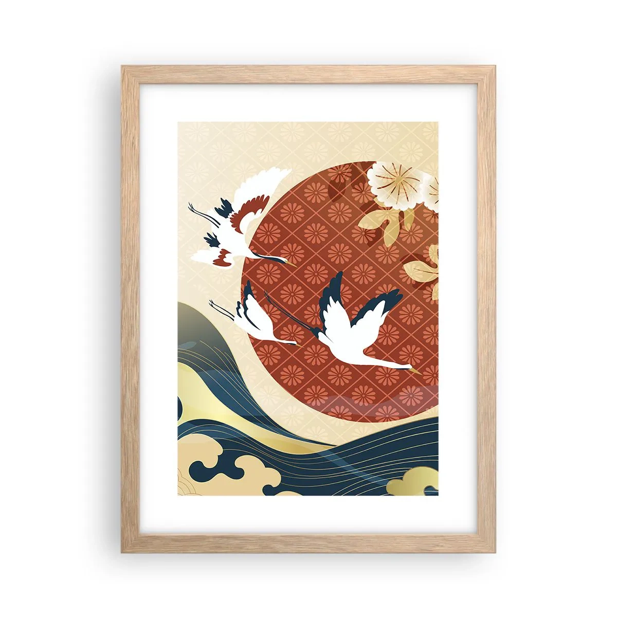 Plakat w ramie jasny dąb - Japońska baśń - 30x40 cm