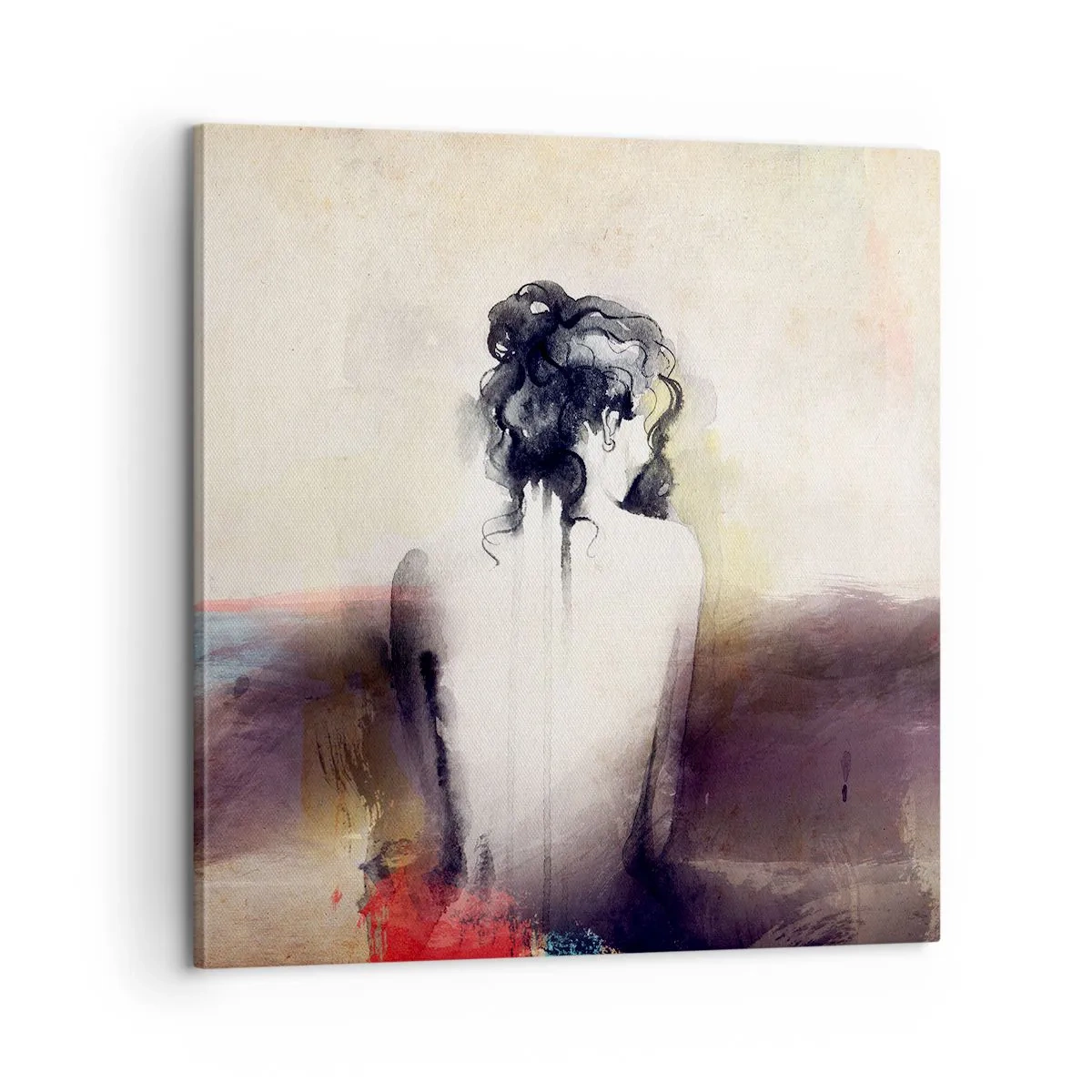 Obraz na płótnie - Łagodne linie, owalne kształty - 60x60 cm