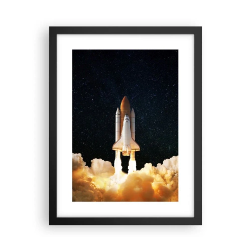 Plakat w czarnej ramie - Ad astra! - 30x40 cm