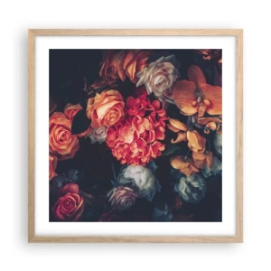 Plakat w ramie jasny dąb - Jak u holenderskich mistrzów - 50x50 cm