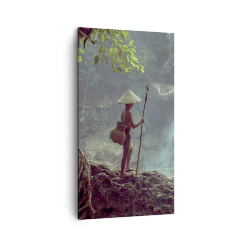 Obraz na płótnie - Zaprzyjaźniony z naturą - 45x80 cm