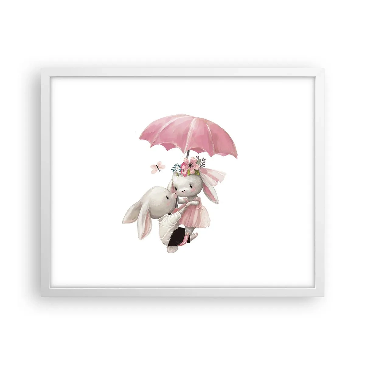 Plakat w białej ramie - To właśnie miłość - 50x40 cm