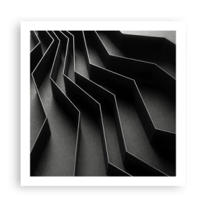 Plakat - Przestrzenny porządek - 60x60 cm
