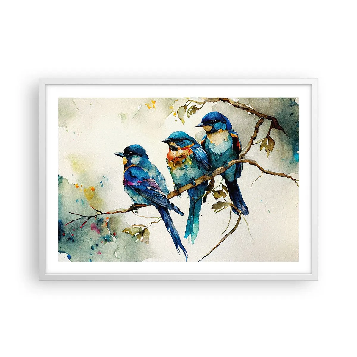 Plakat w białej ramie - Obraził się? - 70x50 cm