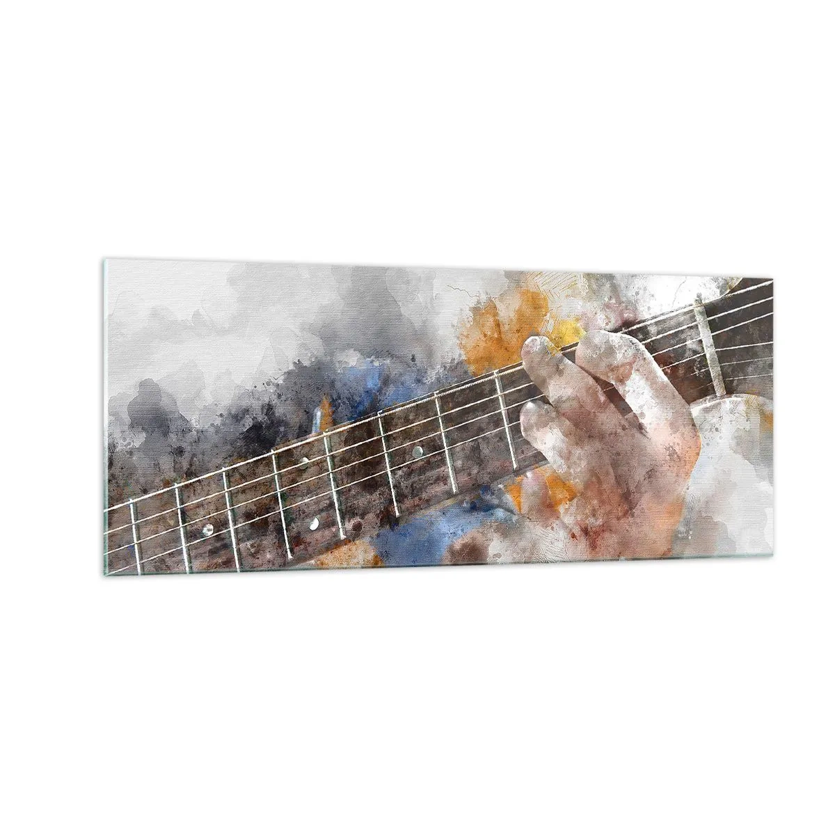 Obraz na szkle - Poezja między strunami - 100x40 cm