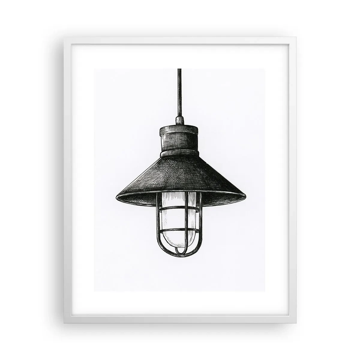 Plakat w białej ramie - Jak przed laty… - 40x50 cm