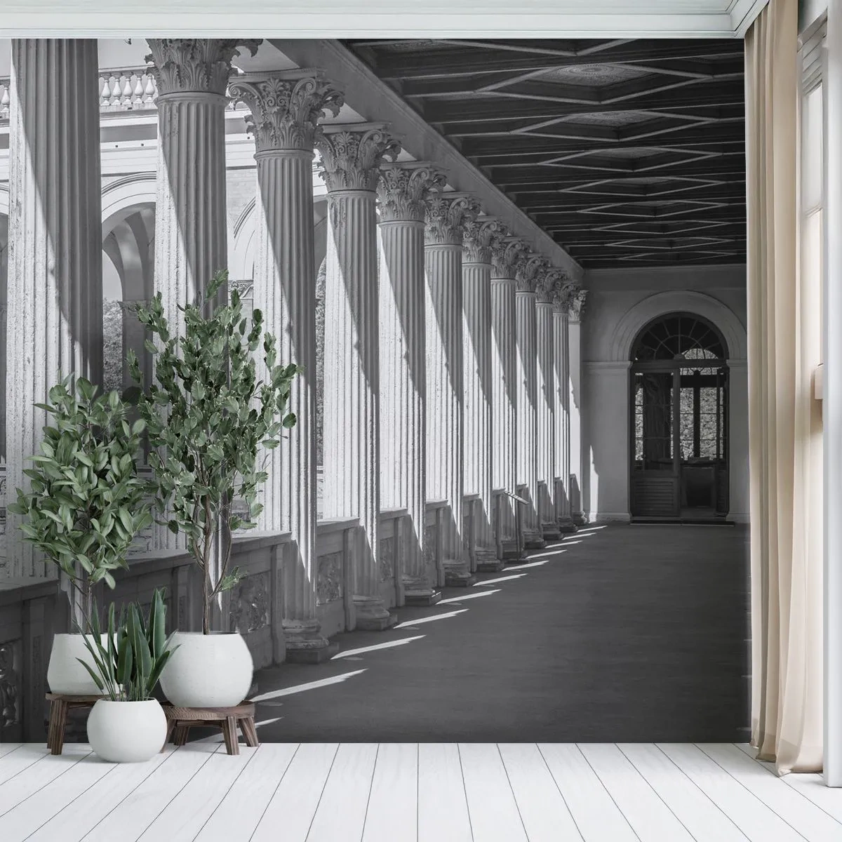 Fototapeta na wymiar Samoprzylepna Deluxe Sticker - Słoneczna arkada - Kolumny, Architektura, Klasyczny