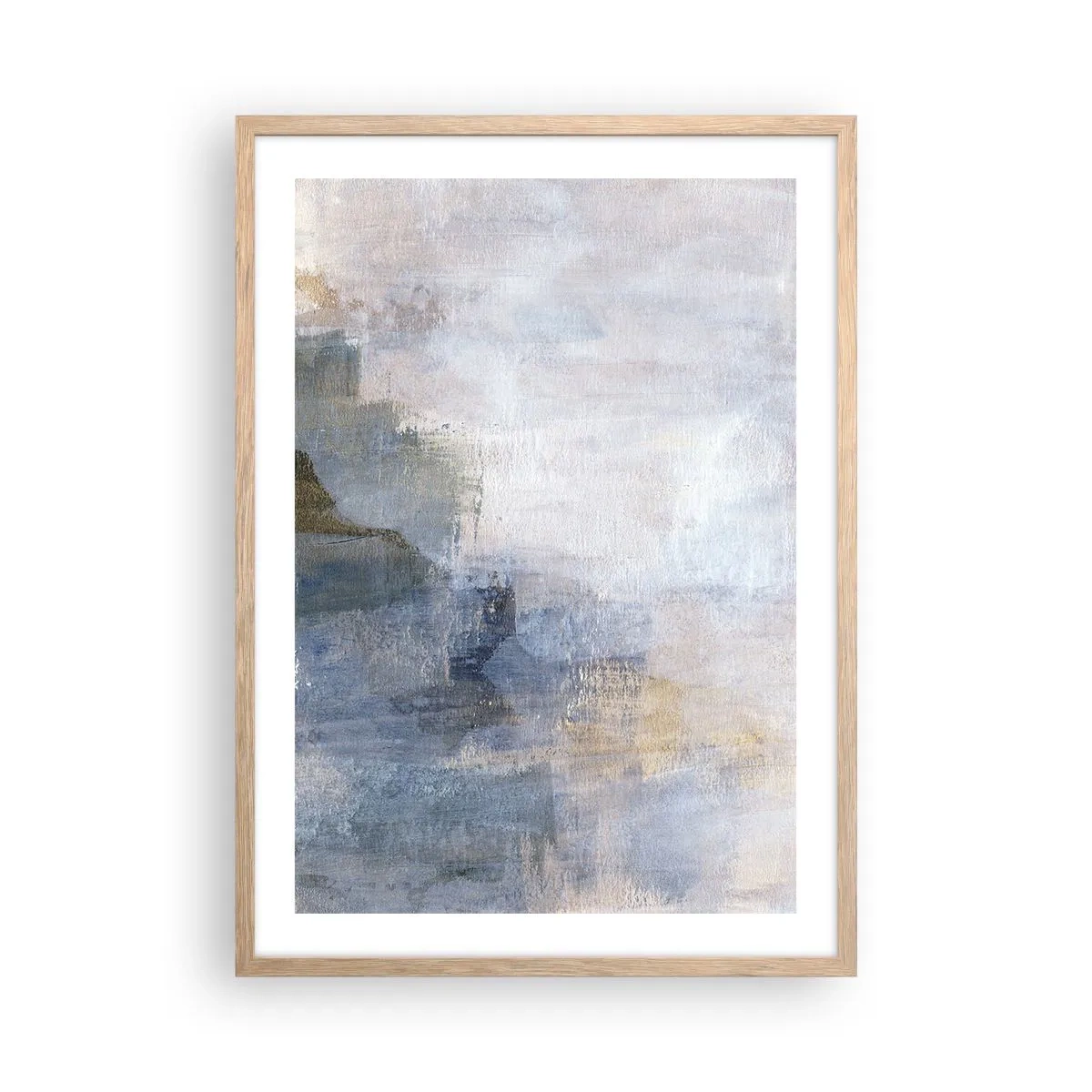 Plakat w ramie jasny dąb - Tony i akordy barw - 50x70 cm