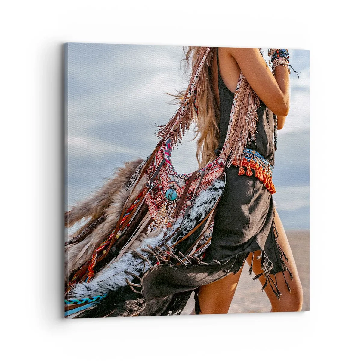 Obraz na płótnie - Dziewczyna szamana - 70x70 cm