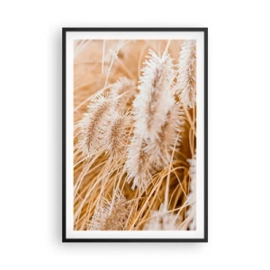 Plakat w czarnej ramie - Złoty szelest traw - 61x91 cm