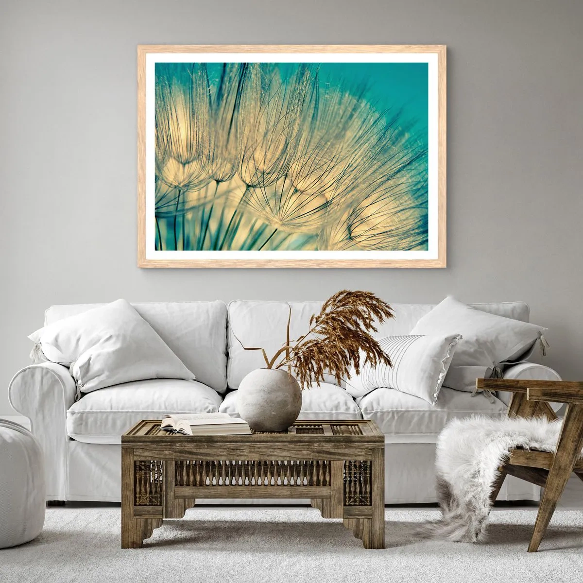 Plakat w ramie jasny dąb - W oczekiwaniu na wiatr - 40x30 cm