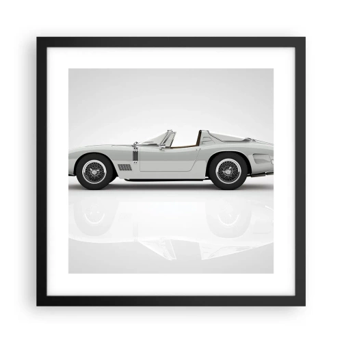 Plakat w czarnej ramie - Obietnica zabawy - 40x40 cm